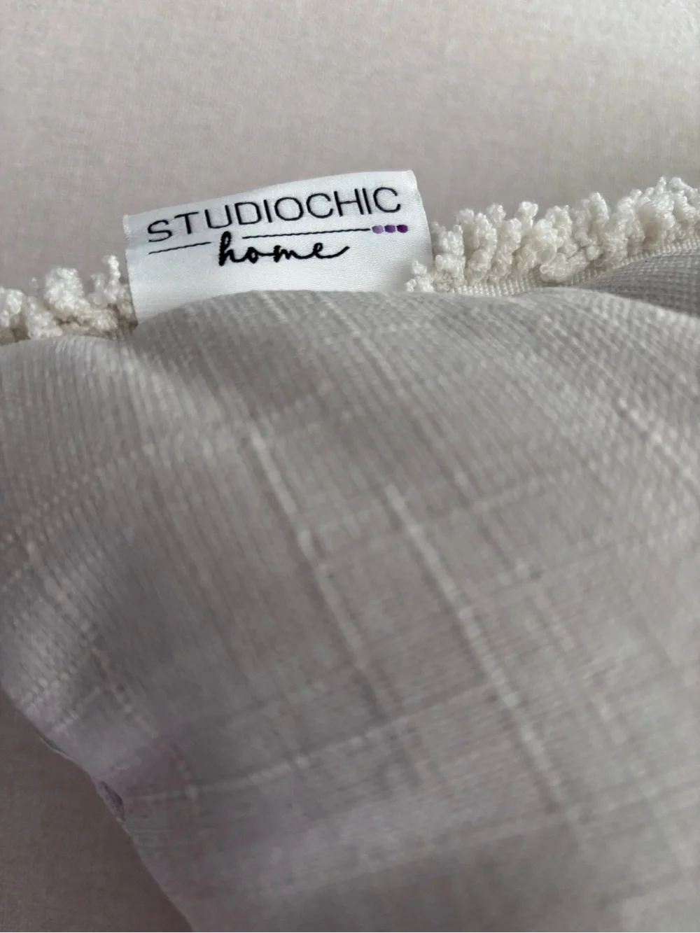 Home Sweet Home Lumbar Throw Pillow - Cream with Black Script